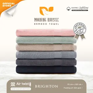 Handuk Morning Whistle Bamboo Towel - Brighton / Handuk Bambu Mandi Dewasa 70x135cm Handuk Morning Whistle Bamboo Towel - Brighton / Handuk Bambu Mandi Dewasa 70x135cm