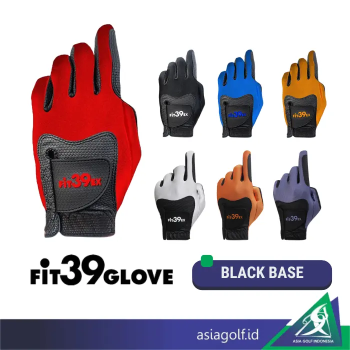 Glove Fit39 Base Black | Golf | Sarung Tangan Golf Pria