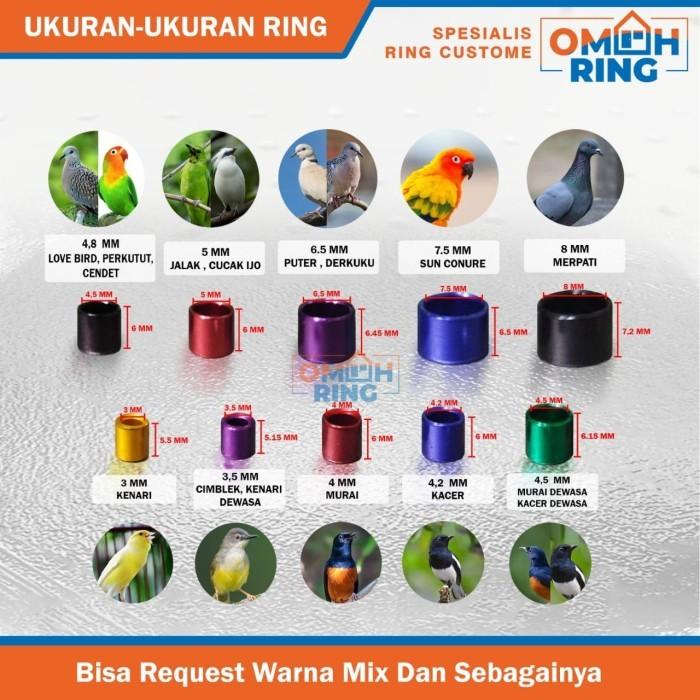 MK Barcode Custom 10 Pcs | OMAH RING | Dipastikan Barcode Ring Berfungsi NORMAL (Ring Murai, lb, perkutut, cendet merpati, jalak dll) 2