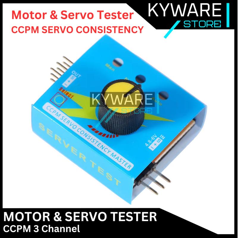 Servo Tester 3 Channel CCPM Consistency ESC Motor Brushless Checker ...
