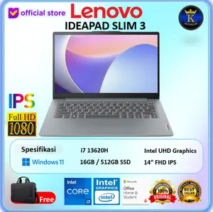 Laptop Lenovo IdeaPad Slim 3 i7 13620H 16GB 512GB W11+OHS 14" FHD
