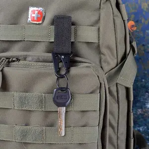 Carabiner Military Tactical Nylon Belt / gantungan kunci