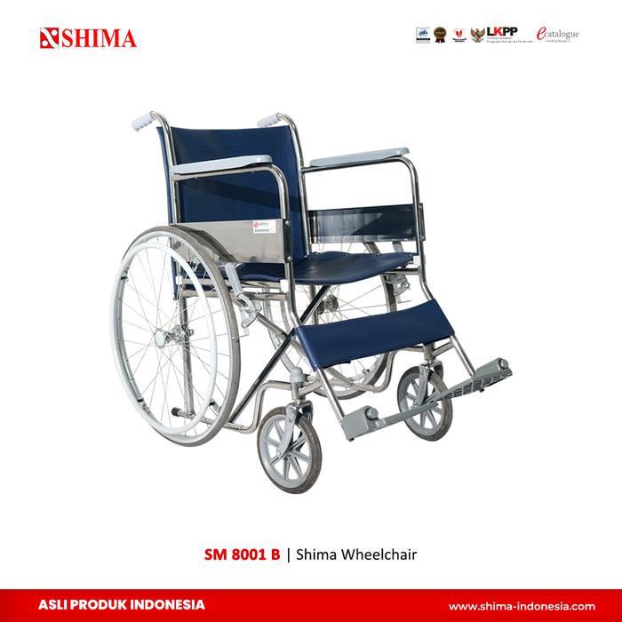 Gambar Kursi Roda Standar SHIMA Standard Wheelchair SM-8001 B dari SHIMA PRIMA UTAMA Kota Palembang Tokopedia