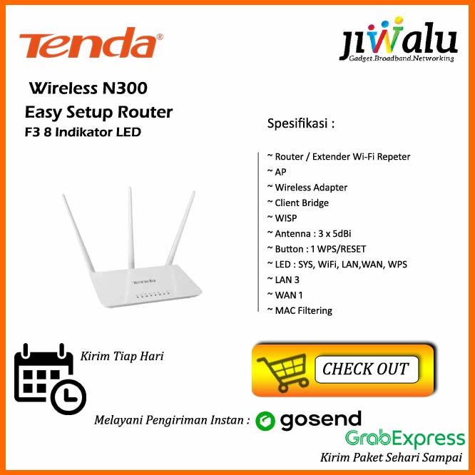 TENDA F3 Wireless Router+Extender+Access Point Wifi Repeater 7