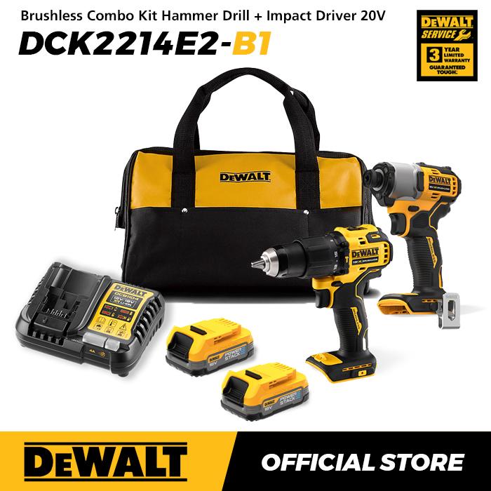 Gambar Dewalt Brushless Combo Kit Hammer Drill (DCD709) + Impact Driver (DCF840) 18/20V Max DCK2214E2-B1 dari Dewalt ID Kab. Bekasi Tokopedia