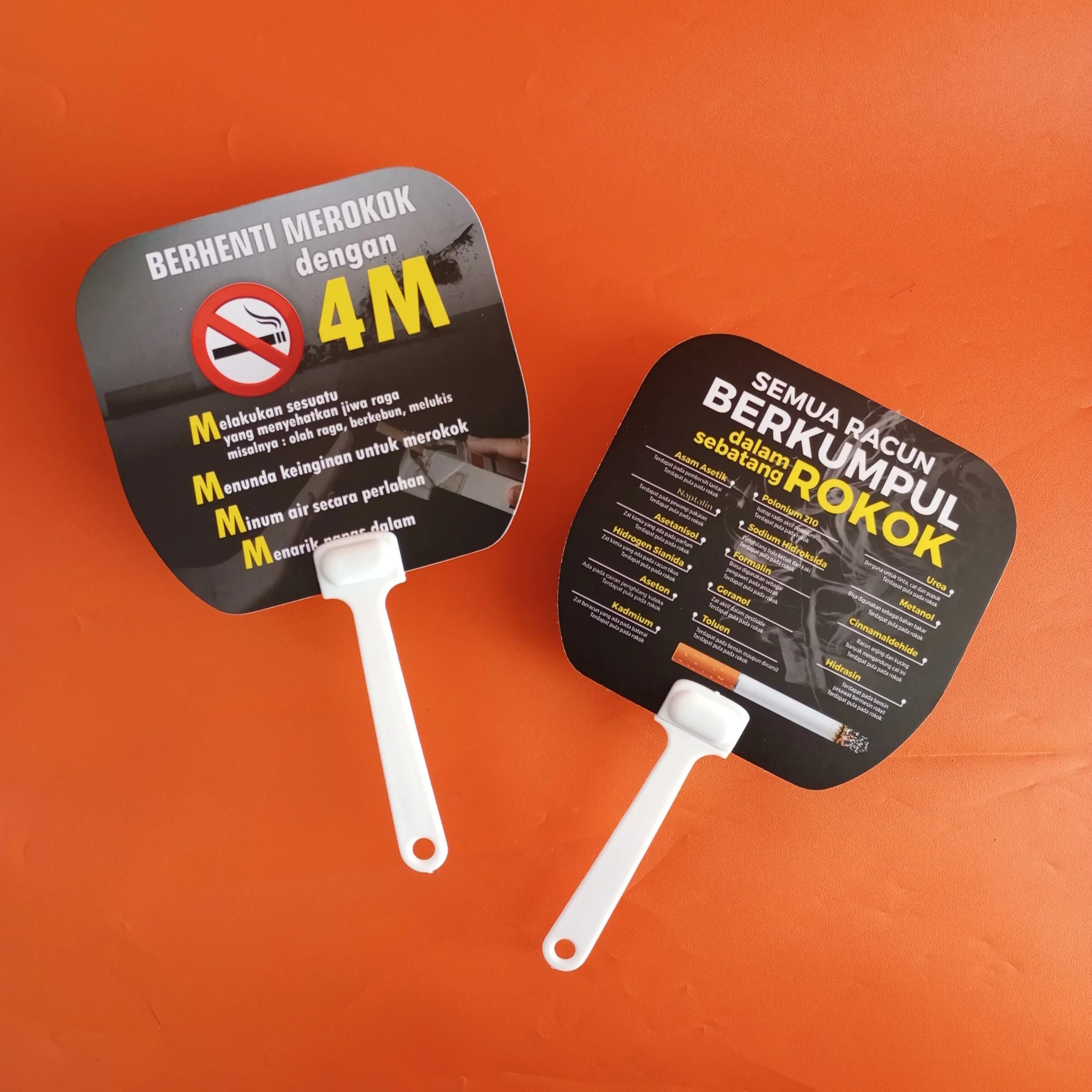 Kipas Souvenir Kesehatan, Kipas Tips Berhenti Mer0k0k Dengan 4 M, Kipas Tangan