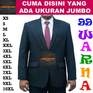 CORATCORETUDIO 14XL 13XL 12XL 11XL 10XL 9XL 8XL 7XL 6XL 5XL 4XL 3XL XXL XL L M S XS Long Suit Basic Plain Blazer pria size Jumbo / Jas size besar S M L XL XXL XXXL XXXXL XXXXXL