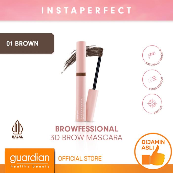 Gambar Wardah Instaperfect Browprofessional 3D Brow Mascara 01 Brown 5.5 G dari Guardian Official Store Kab. Bekasi Tokopedia
