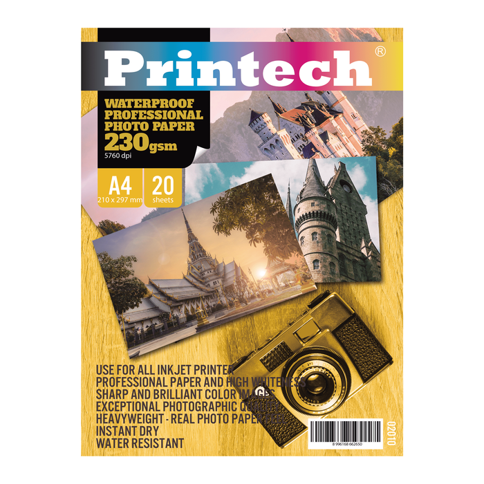 Gambar Kertas Foto / Photo Paper Printech A4 230g Waterproof - 02010-N dari printech Kota Administrasi Jakarta Utara Tokopedia
