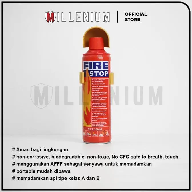 ALAT PEMADAM API MINI APAR FIRE STOP MOBIL 500ML + BRAKET 2