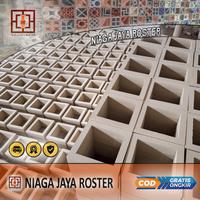 Gambar NIAGA JAYA ROSTER -  Roster Beton Minimalis -  Ukuran 20x20cm | Loster Putih | Ventilasi Udara | Nako | Terakota - Abu-abu dari NIAGA JAYA ROSTER Kota Bekasi 3 Tokopedia