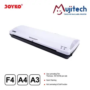 LAMINATING MACHINE A3 F4 A4 KTP A5 PANAS & DINGIN MESIN LAMINASI JOYKO LM 03 LM 08CO