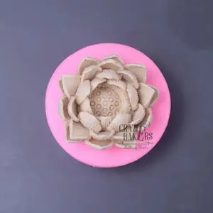 Cetakan Silikon Bunga Teratai Lotus Flower Candle Silicone Mold