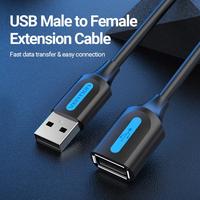 Gambar VENTION Kabel USB Extension USB 2.0 Male to Female - CBI dari Techno Computer Bali Kota Denpasar 2 Tokopedia
