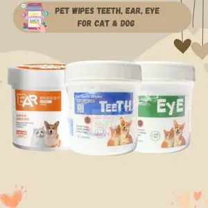 DORRIKEY Pet Wet Wipes - Tisu Basah Kucing Anjing