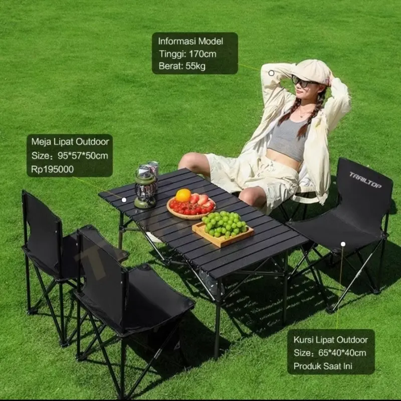 Kursi Lipat Outdoor Kursi Lipat Camping Kursi Camping Kursi Lipat Serbaguna Kursi Lipat Portable Kursi Portable 8