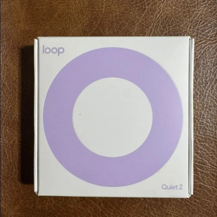 Loop Earplugs Quiet 2 Violet Noise Reduction Hearing Protection Reusable Travel Sleep Ear Plug