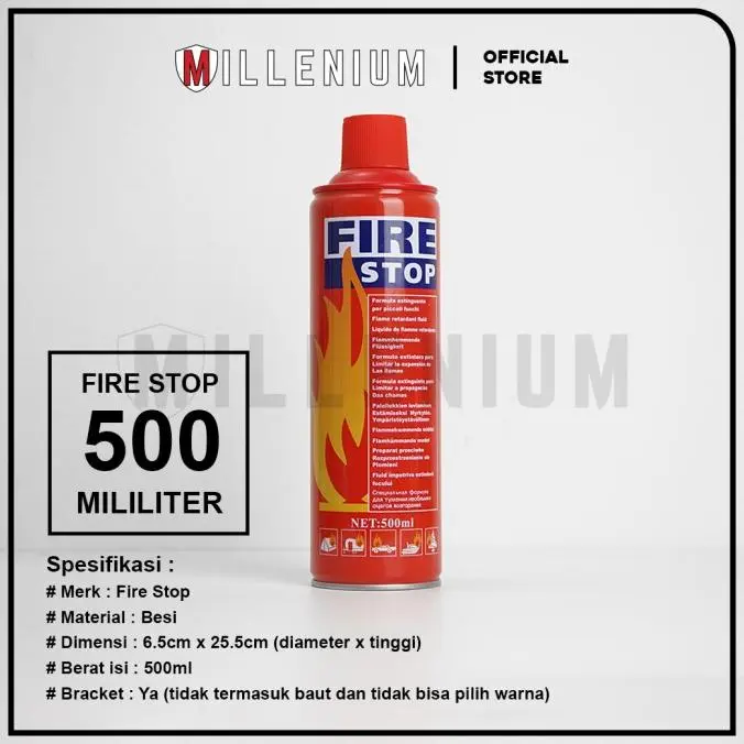 ALAT PEMADAM API MINI APAR FIRE STOP MOBIL 500ML + BRAKET 1