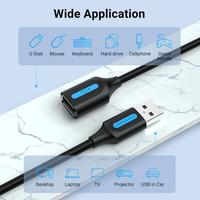 Gambar VENTION Kabel USB Extension USB 2.0 Male to Female - CBI dari Techno Computer Bali Kota Denpasar 5 Tokopedia