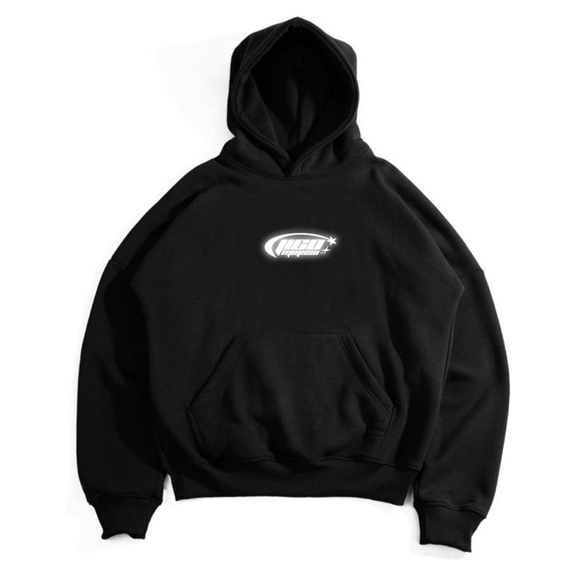 JICO - Sweater Hoodie Boxy Menyala Unisex Oversize Sablon Reflective Silver Comfort Zone 2