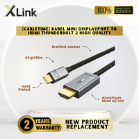 Gambar Kabel Mini DisplayPort DP to HDMI 4K UHD Thundebolt 2 Cabletime - CD46, 1M dari XLink Surabaya Kota Surabaya 1 Tokopedia