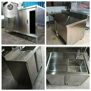 PO Custom Cabinet Meja + Cabinet Sink w/Ice Bin
