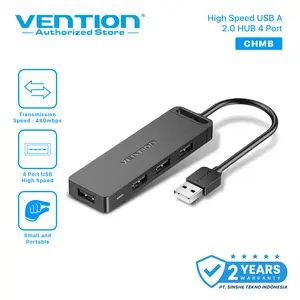 Usb HUB Vention 4 Port Usb 3.0 2.0 High Speed Power Adapter OTG