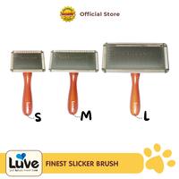Gambar LUVE Sisir Sikat Anjing Kucing Gagang Kayu | Pet Slicker Brush Handle Wooden - Slicker Brush, S dari Octagon Pet Indonesia Kota Administrasi Jakarta Barat 1 Tokopedia