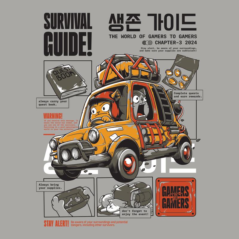 G2G Survival Guide T-Shirt - Official Merchandise G2G 2024 I The Lazy Monday Merchandise 0