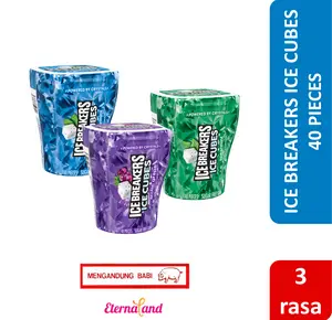 Ice Breakers Ice Cubes Bubble gum - permen karet impor USA (NON HALAL)