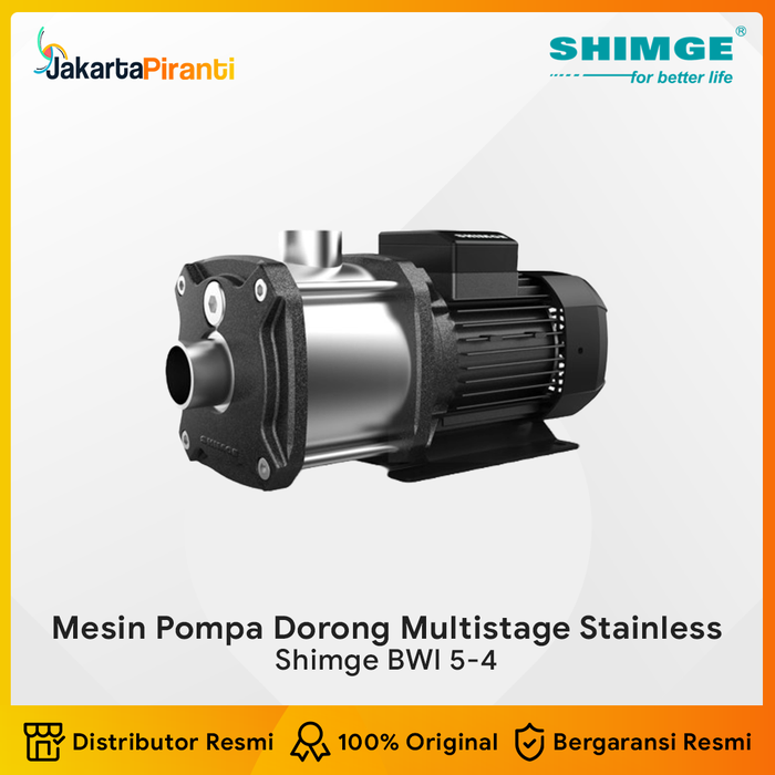 Gambar Mesin Pompa Dorong Sentrifugal Multistage Stainless Shimge BWI 5-4 dari Jakarta Piranti Kota Tangerang Selatan Tokopedia