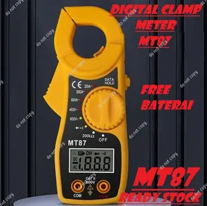 Digital Clamp Meter Tang Ampere Multimeter MT-87 Kabel Tester