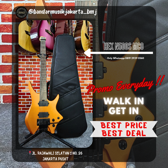 Gambar HEX GUITAR N500 S / MCO BMJ dari Bandar Musik Jakarta BMJ Kota Administrasi Jakarta Pusat Tokopedia