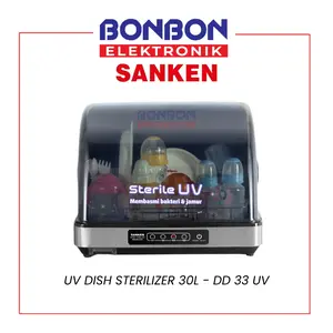 Sanken Dish Dryer Sterilizer 30L DD-33UV / DD33 UV Alat Steril Peralatan Makan DD33UV 30 Liter