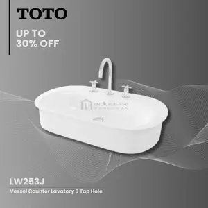 Wastafel TOTO LW253J / Wastafel Meja TOTO (Body Only)