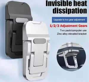 2pcs Braket Stand Holder Laptop,Holder laptop anti panas,Notebook Universal Portable Bahan Metal Bisa Dilipat,Pendingin Mini Tak Terlihat Braket Lipat Portabel Laptop Braket H8