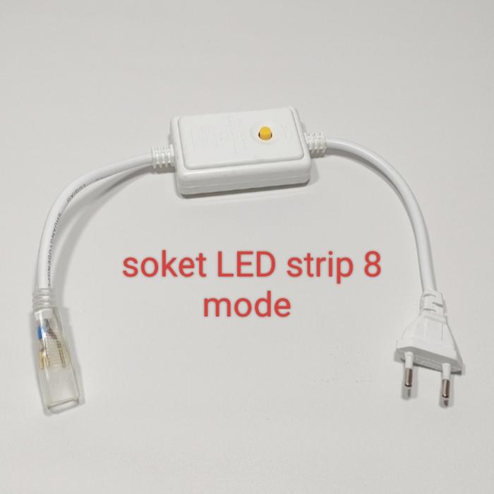 Gambar Kabel Colokan Soket Socket NEON FLEX LED Selang Strip + Mini Control dari mitra grosir 99 Kota Bandung Tokopedia