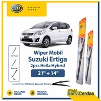 Gambar Wiper Mobil SUZUKI Ertiga 21” + 14” (2pcs) - HELLA Hybrid dari Hella Indonesia Official Store Kota Administrasi Jakarta Pusat 1 Tokopedia