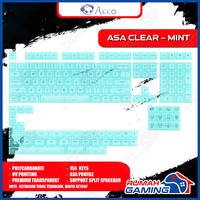 Gambar KEYCAP - KEYCAPS - ASA - AKKO ASA CLEAR TRANSPARENT - PC - 155 KEY - TIFFANY BLUE dari Rumah Gamings Kota Administrasi Jakarta Barat 4 Tokopedia