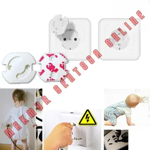 Penutup Colokan Listrik Pengaman Stop Kontak Otomatis Electrick Socket Protection Automatic Baby Safety Socket Cover