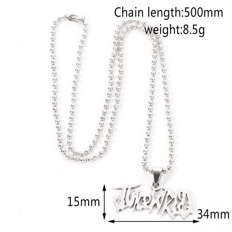 Juice WRLD Kalung Necklaces Kalung Liontin Titanium Stainless 9