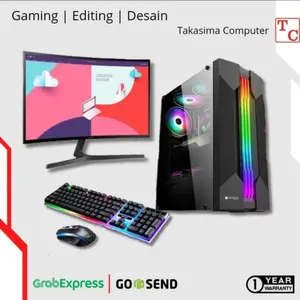 PC GAMING CORE I7 8700 RAM 16 GB VGA 8GB SSD 512GB HDD1TB 24 INCI