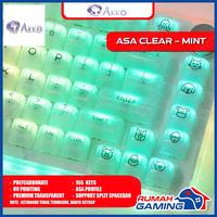 Gambar KEYCAP - KEYCAPS - ASA - AKKO ASA CLEAR TRANSPARENT - PC - 155 KEY - TIFFANY BLUE dari Rumah Gamings Kota Administrasi Jakarta Barat 1 Tokopedia