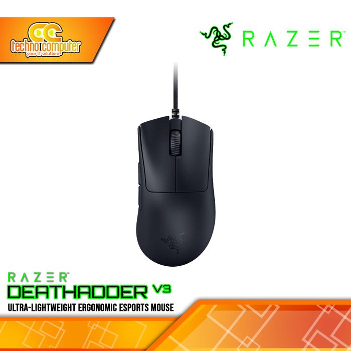 Gambar Razer DeathAdder V3 - Ultra-lightweight Ergonomic Esports Mouse dari Techno Computer Bali Kota Denpasar Tokopedia