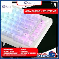 Gambar KEYCAP - KEYCAPS - ASA - AKKO ASA CLEAR TRANSPARENT - PC - 155 KEY - TIFFANY BLUE dari Rumah Gamings Kota Administrasi Jakarta Barat 2 Tokopedia