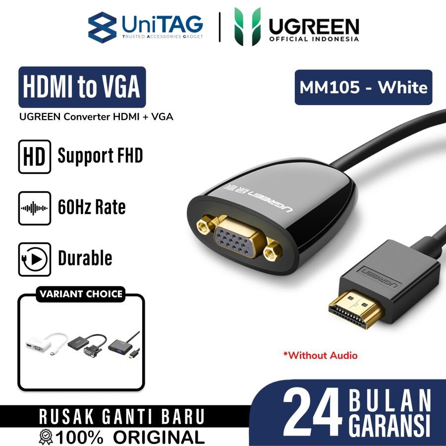 UGREEN Converter HDMI + VGA - USB C - White MM123 30843