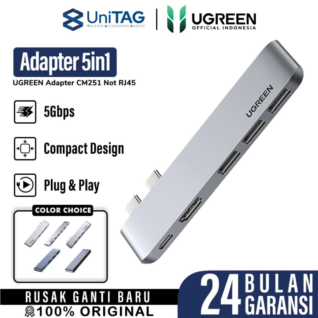 Adapter HUB Macbook 5in1 UGREEN Multi Port USB Type C Mini Adapter