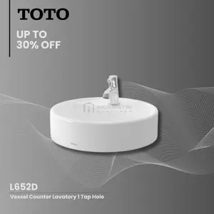 Wastafel Vessel Counter TOTO L652D / TOTO Wastafel Meja (Body Only)