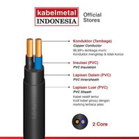 Gambar Kabel NYY 2x6 mm Per Meter kabelmetal INDONESIA - Tufur Outdoor Kawat Tembaga Tunggal PVC Hitam Listrik KMI SNI dari Kabelmetal Indonesia Kota Administrasi Jakarta Timur 3 Tokopedia
