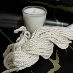 Sumbu Lilin Meteran Diameter 4mm milimeter Homemade Benang Berkualitas Good Quality Ukuran Malam Night Gelap Api Bahan Penerang Terang Cahaya Dekorasi Perlengkapan Awet Tahan Lama Bakar Putih White Candle Wick Thread Skyer Decoration Tri Tunggal Malang